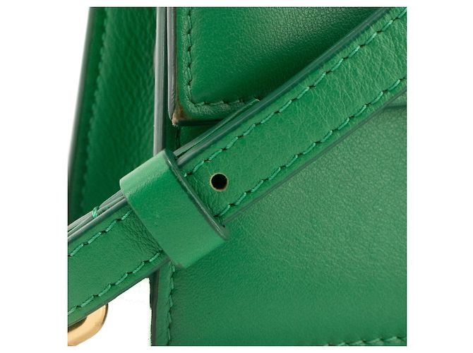 JACQUEMUS - Borsa a tracolla Bambino Jacquemus in pelle verde - vista 6