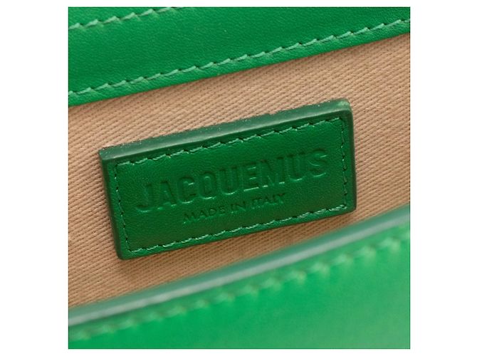 JACQUEMUS - Borsa a tracolla Bambino Jacquemus in pelle verde - vista 9