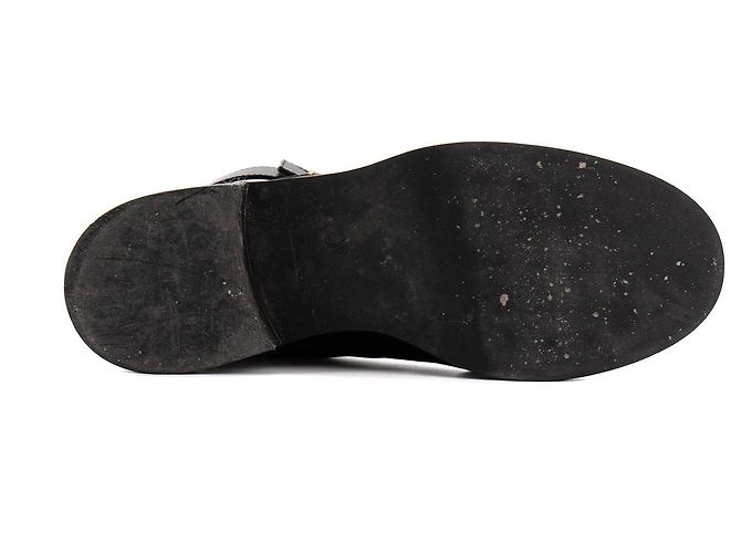 LOUIS VUITTON - Botines Wonderland Flat Ranger Louis Vuitton de cuero negro (T39) - vista 3