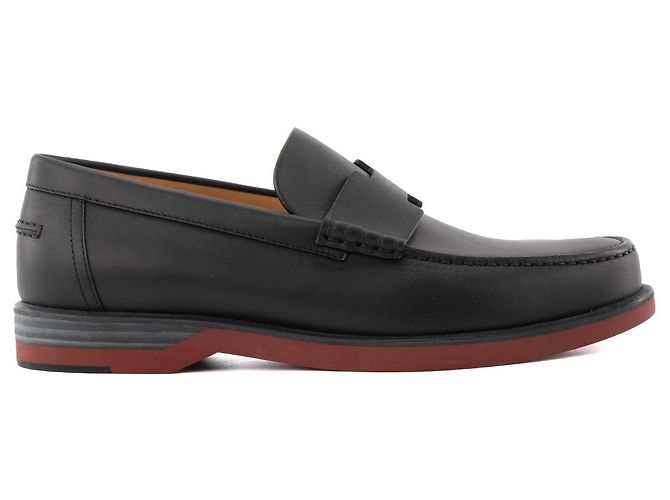 HERMÈS - Mocassini Bob Hermès in pelle nera (T40.5) Nero - vista 2