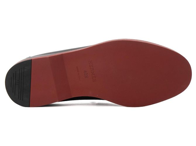 HERMÈS - Mocassini Bob Hermès in pelle nera (T40.5) Nero - vista 3