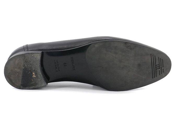 HERMÈS - Mocassini Royal Hermès in pelle nera (T41) Nero - vista 3