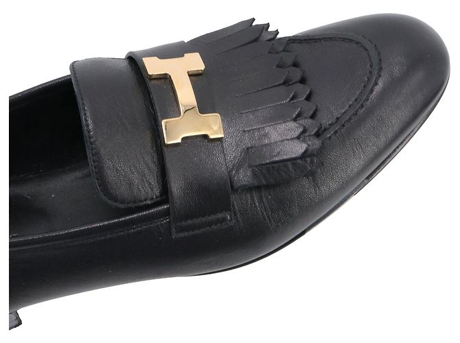 HERMÈS - Mocassini Royal Hermès in pelle nera (T41) Nero - vista 5