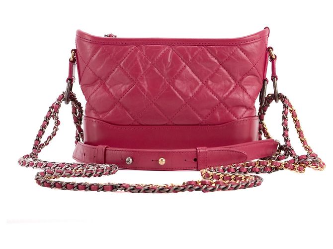 CHANEL - Borsa a Spalla Gabrielle Mini in Pelle Viola Porpora - vista 3