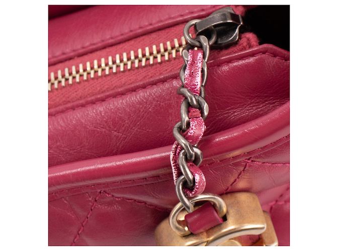 CHANEL - Borsa a Spalla Gabrielle Mini in Pelle Viola Porpora - vista 6