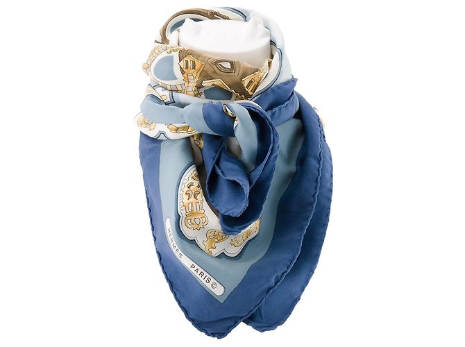 HERMÈS - Foulard 90 Les Éperons Hermès in seta multicolore - vista 2