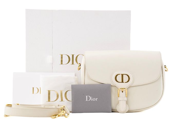 DIOR - Borsa a Spalla Bobby Dior in Pelle Liscia Bianca Bianco - vista 11