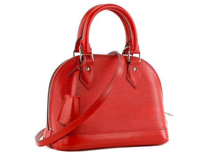 LOUIS VUITTON - Borsa a Spalla Alma BB Louis Vuitton in Pelle Epi Rossa Rosso - vista 2