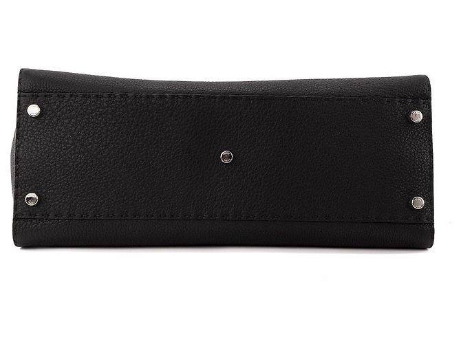 FENDI - Bolsa Peekaboo Fendi em couro granulado preto - vista 4