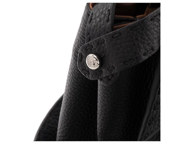 FENDI - Bolsa Peekaboo Fendi em couro granulado preto - vista 6