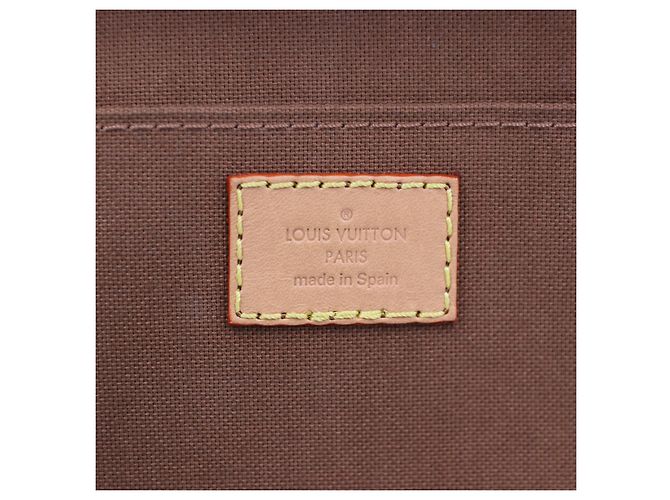Louis Vuitton Piccolo Sacchetto Piatto Monogramma in Tela Marrone - vista 10