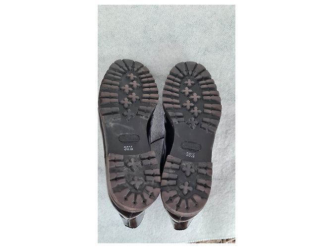 Botines Max Mara de charol marrón Castaño - vista 6
