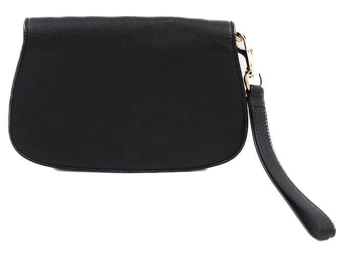 Clutch Gucci Blondie in pelle nera Nero - vista 2