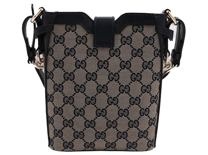 Gucci Mini borsa a secchiello con tracolla Grigio - vista 2
