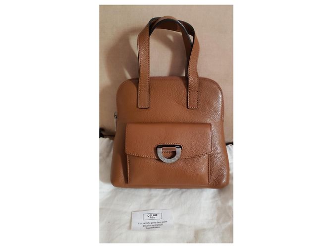 Borsa Céline in pelle marrone - vista 2