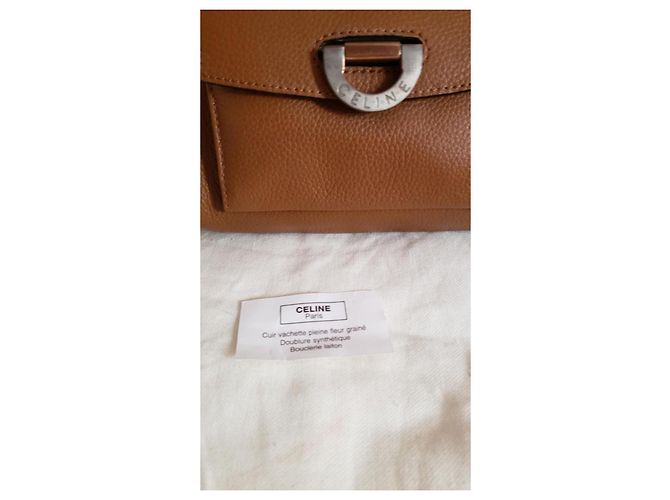 Borsa Céline in pelle marrone - vista 7