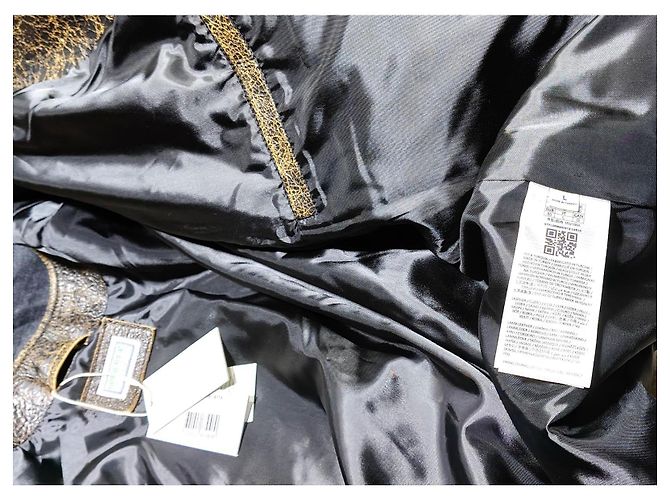 Chaqueta Guess de piel de cordero marrón Castaño - vista 8