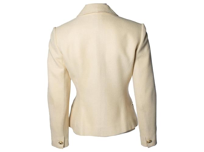 Céline, gelbe Tweed-Blazer - Ansicht 2