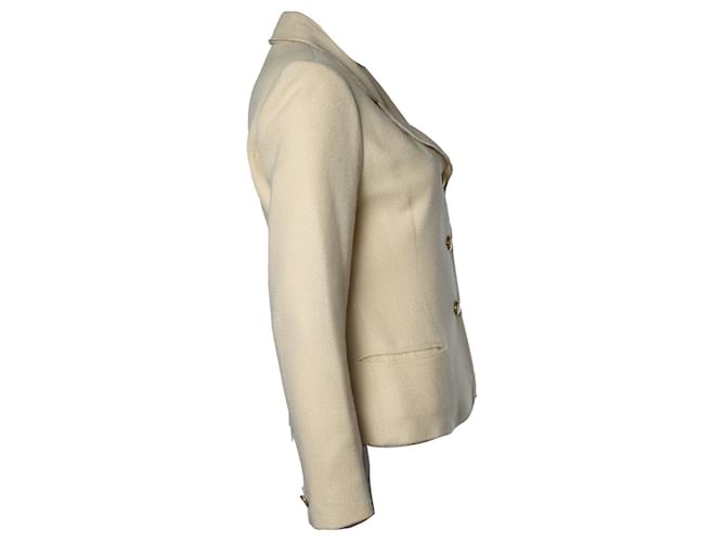 Céline, gelbe Tweed-Blazer - Ansicht 3