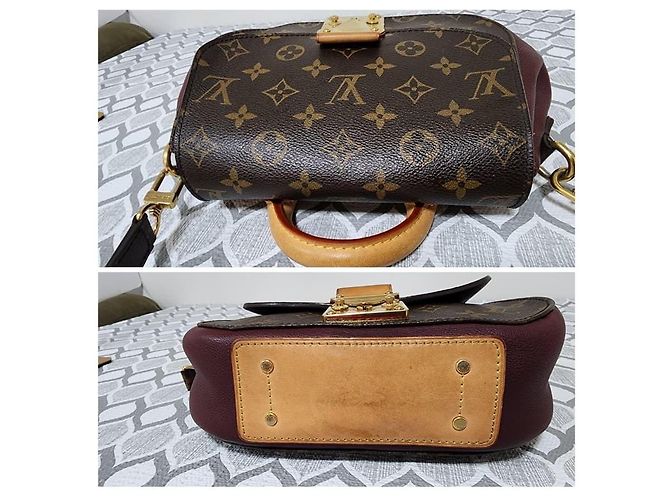 Borsa Aurore Eden PM in tela Monogram Louis Vuitton Marrone Beige - vista 14