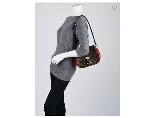 Borsa Aurore Eden PM in tela Monogram Louis Vuitton Marrone Beige - vista 3
