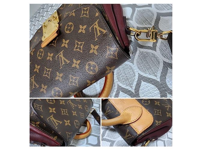 Borsa Aurore Eden PM in tela Monogram Louis Vuitton Marrone Beige - vista 8