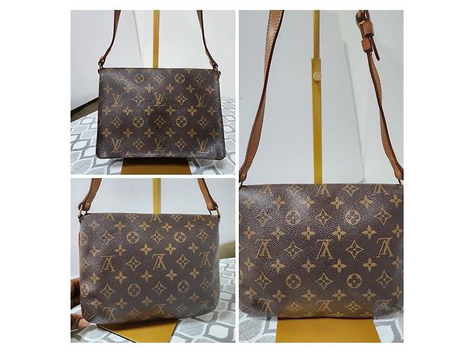 Borsa Musette Tango in tela Monogram Louis Vuitton Marrone - vista 10