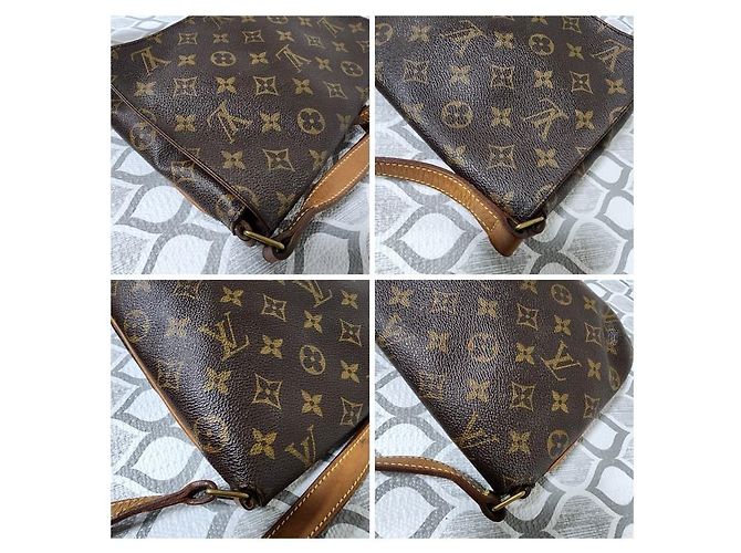 Borsa Musette Tango in tela Monogram Louis Vuitton Marrone - vista 14