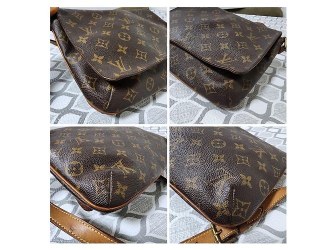 Borsa Musette Tango in tela Monogram Louis Vuitton Marrone - vista 15