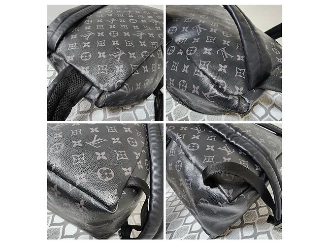 Discovery Rucksack aus Monogram Eclipse Canvas von Louis Vuitton Schwarz Grau - Ansicht 13
