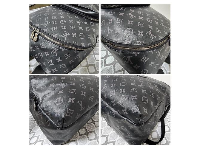 Discovery Rucksack aus Monogram Eclipse Canvas von Louis Vuitton Schwarz Grau - Ansicht 8