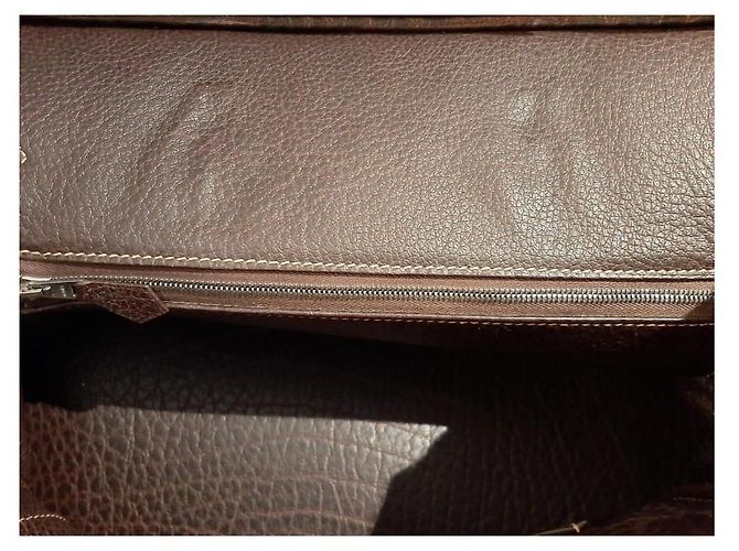 Borsa a mano Hermès Birkin in pelle di bufalo marrone Marrone chiaro Caramello Cioccolato - vista 8