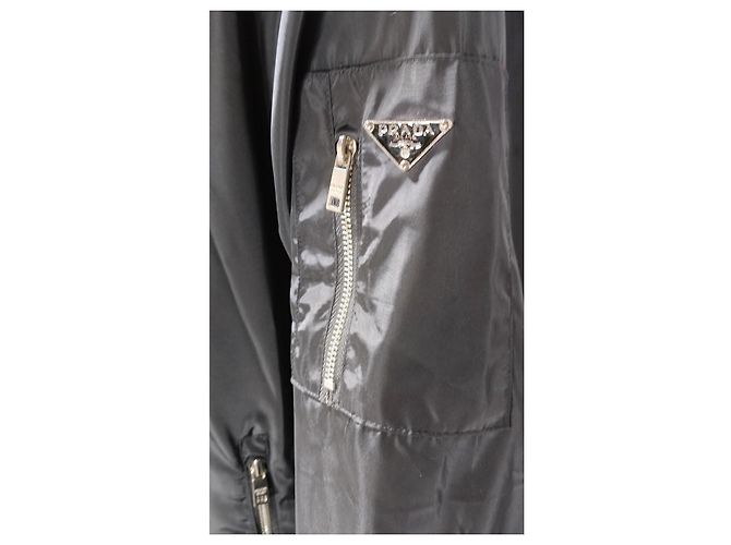 Prada Reversible Windbreaker Jacket Black Polyester - view 6