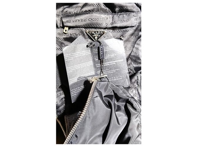 Prada Reversible Windbreaker Jacket Black Polyester - view 8