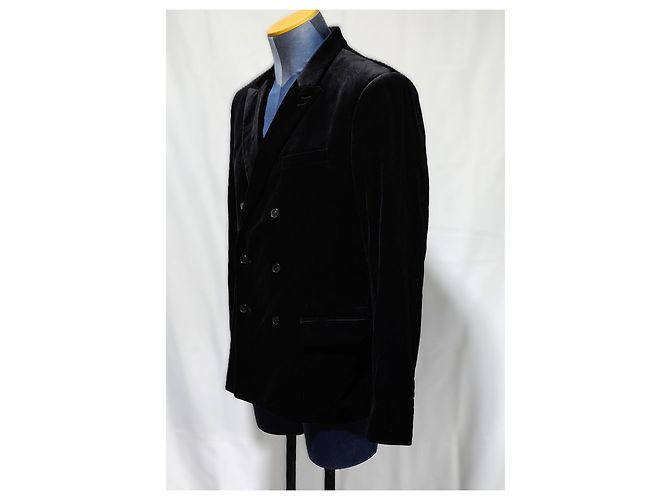 The Kooples Samt Blazer Jacke Schwarz - Ansicht 2