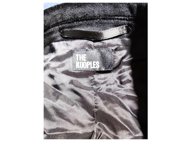 The Kooples Samt Blazer Jacke Schwarz - Ansicht 6