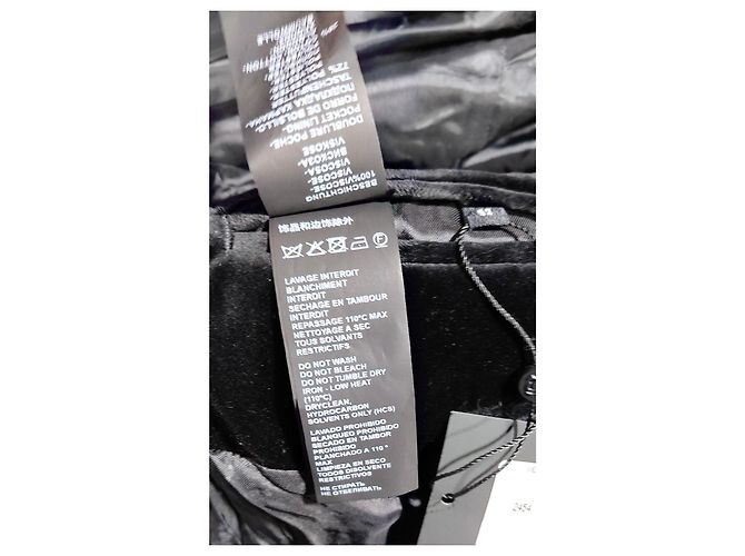 The Kooples Samt Blazer Jacke Schwarz - Ansicht 9