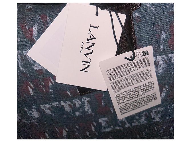 Borsa da Viaggio Lanvin X Future Marrone Blu - vista 11