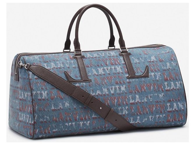 Borsa da Viaggio Lanvin X Future Marrone Blu - vista 2