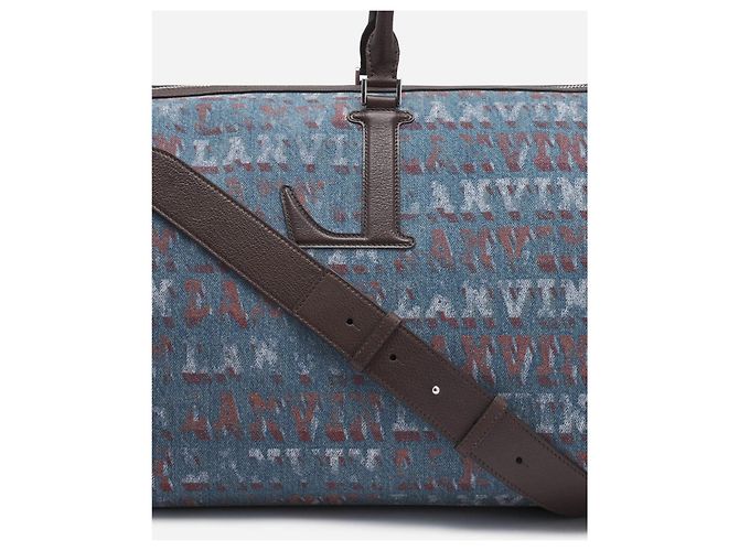Borsa da Viaggio Lanvin X Future Marrone Blu - vista 4