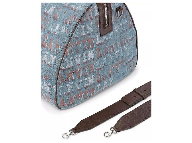 Borsa da Viaggio Lanvin X Future Marrone Blu - vista 5