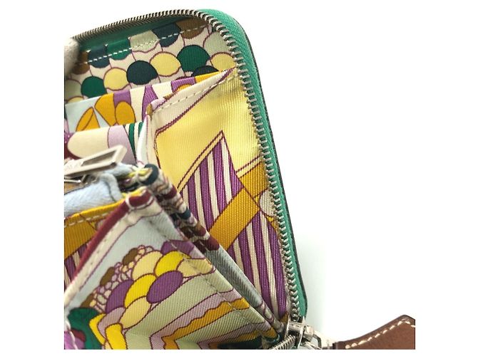 Hermès HERMES Billetera Redonda Compacta Azap Silkin Verde - vista 11