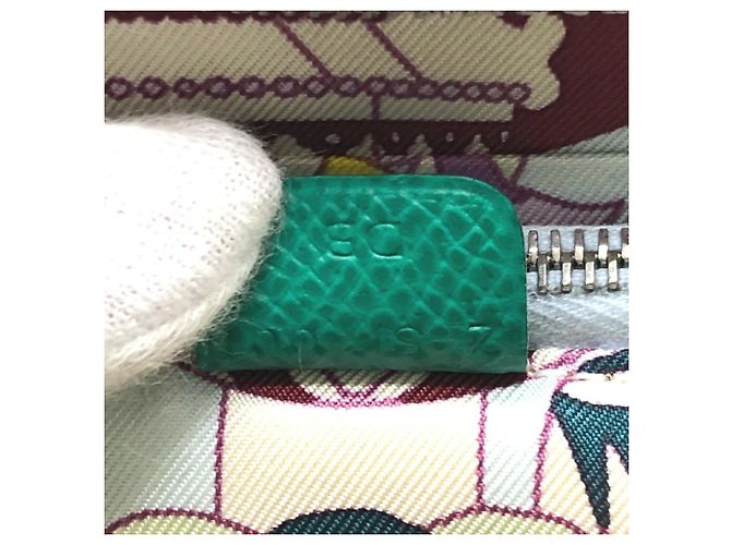 Hermès HERMES Billetera Redonda Compacta Azap Silkin Verde - vista 13