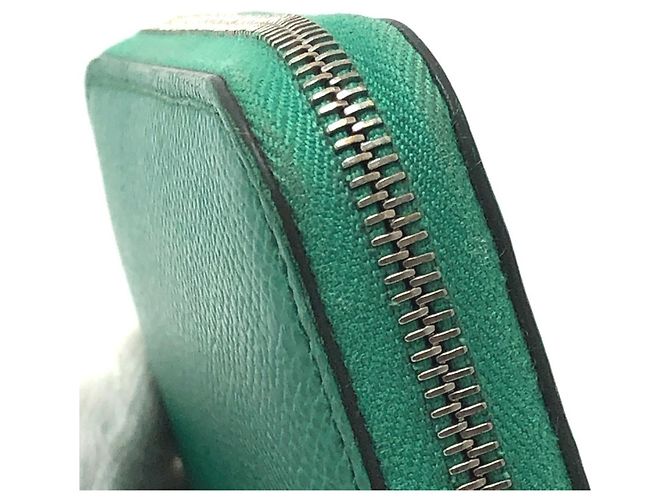 Hermès HERMES Billetera Redonda Compacta Azap Silkin Verde - vista 7