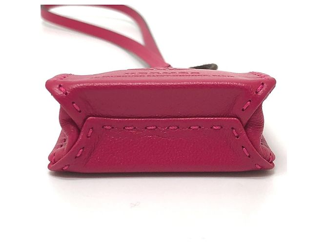 Charm Borsa Arancione Hermès Porpora - vista 4