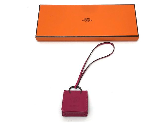 Charm Borsa Arancione Hermès Porpora - vista 8