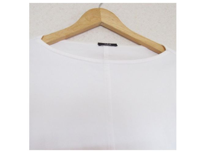 Autre Marque Ärmellose Pullover-Tunika YLEVE Weiß - Ansicht 3