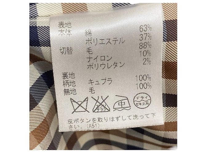 Autre Marque Trench coat de doble botonadura de materiales mixtos Aquascutum Negro - vista 9