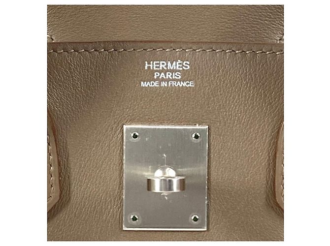 Borsa Tote Hermès Birkin 30 Marrone Rosa Taupe - vista 13