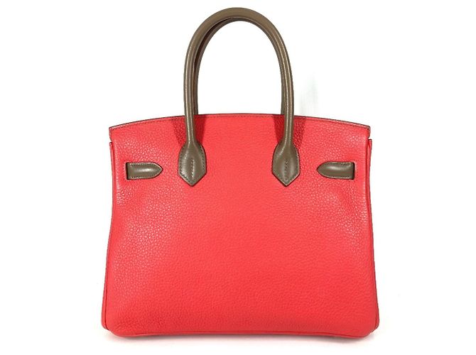 Borsa Tote Hermès Birkin 30 Marrone Rosa Taupe - vista 2